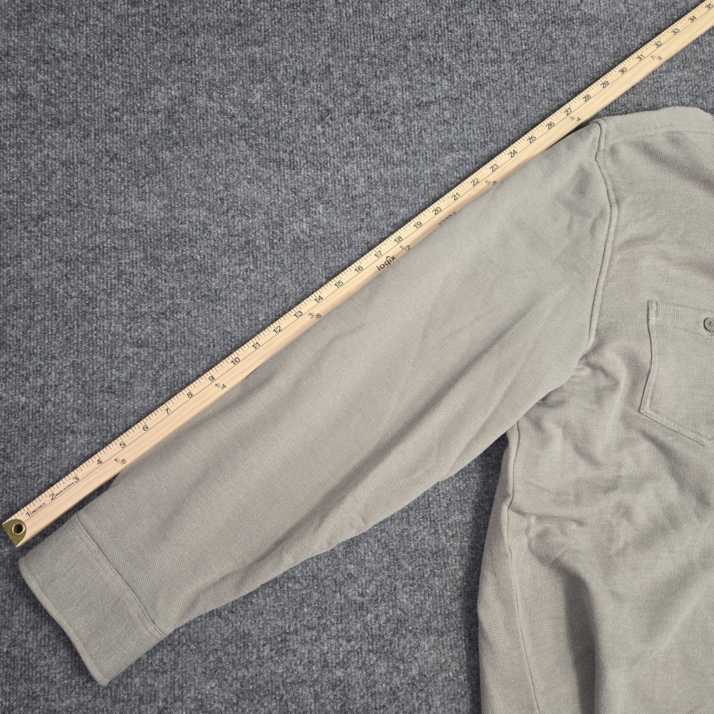 Hurley Men's XXL Shirt Iguana Khaki Button Down Long Sleeve Cotton Textured NWT - Picture 11 of 16
